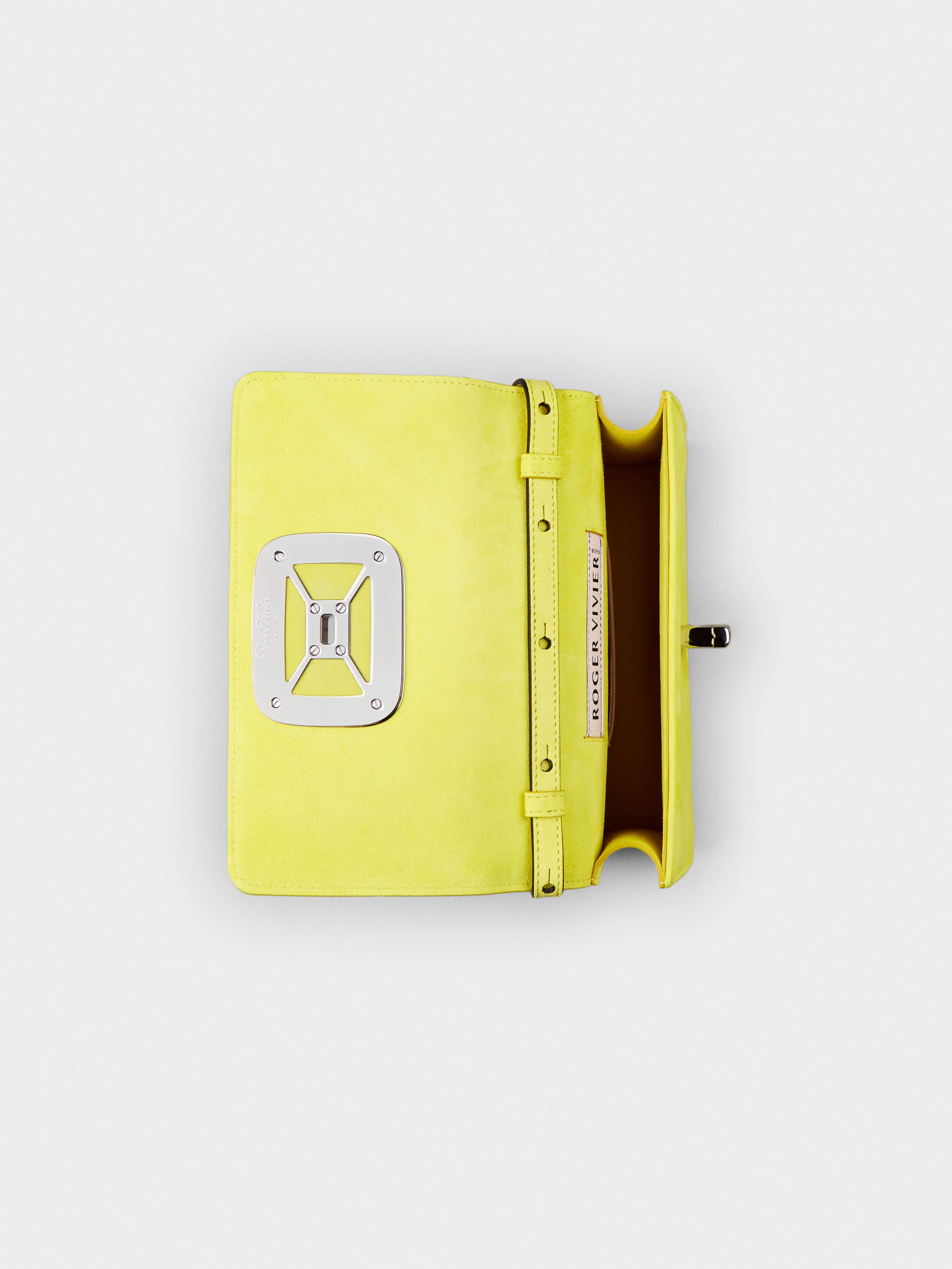 Suede deals yellow bag