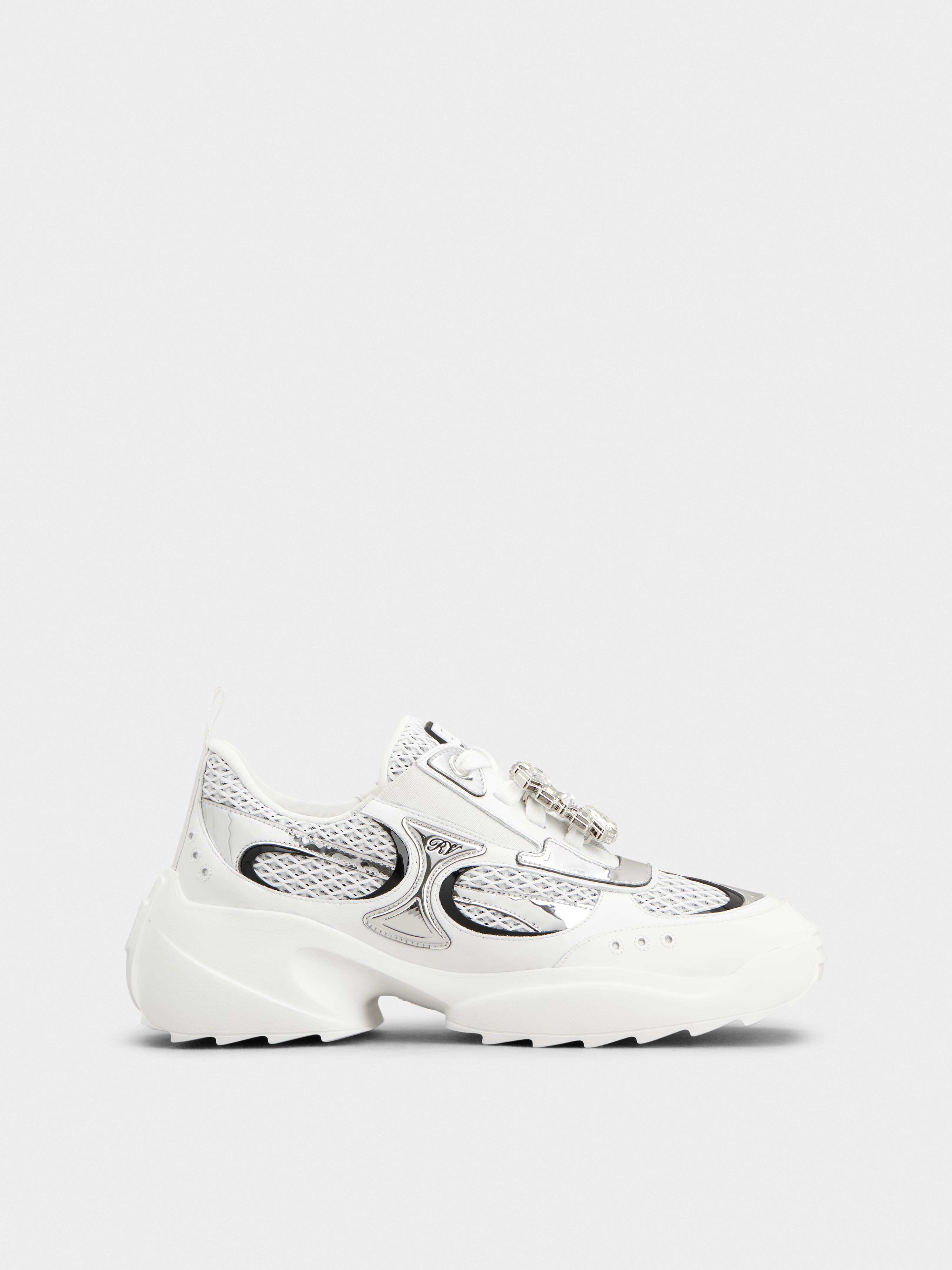 Sneakers Viv' on the Run aus Leder und Stoff - Roger Vivier