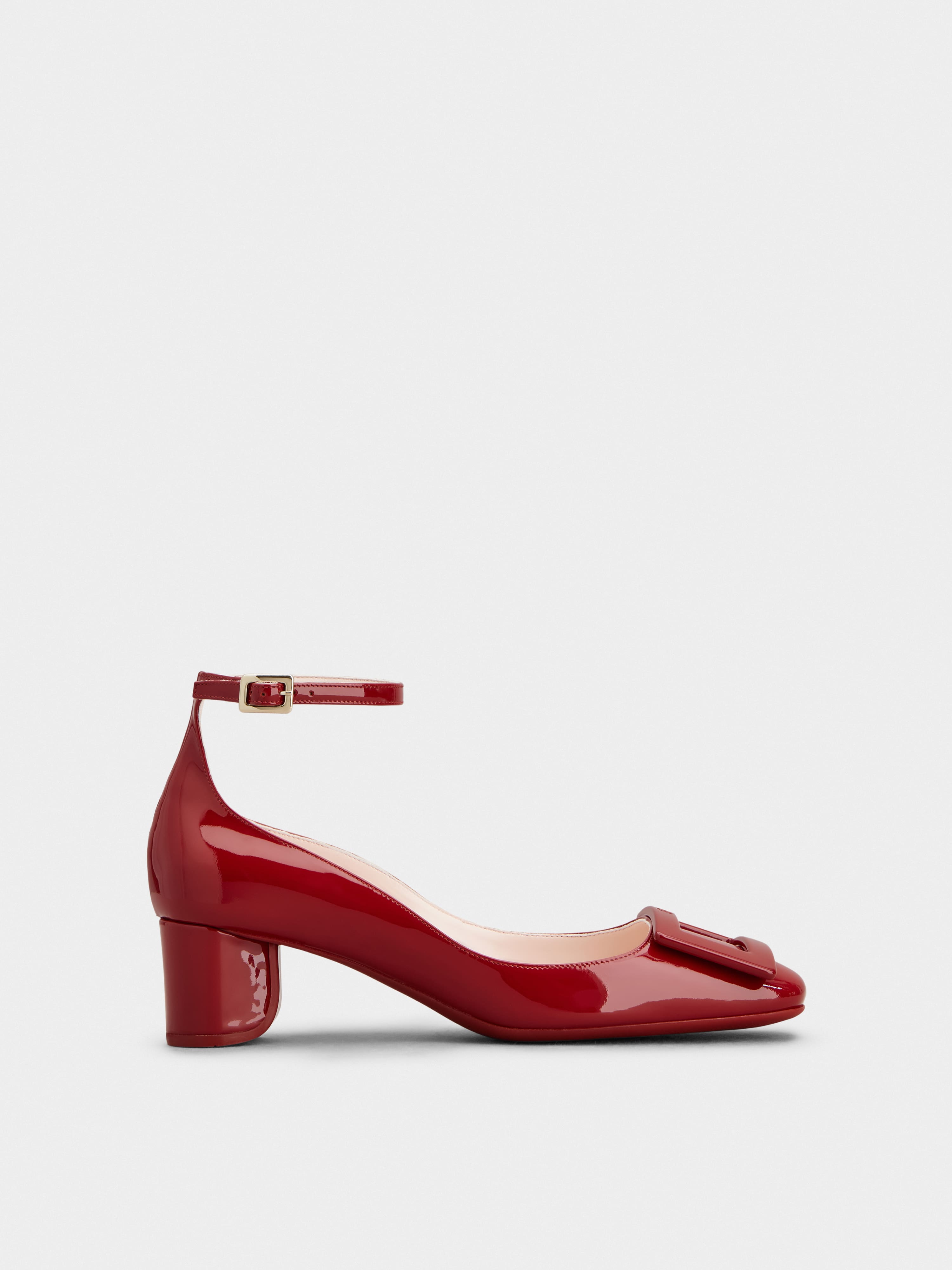 Red patent leather pumps online